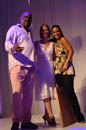Danny Simmons, Cythia Nixon and Alicia Keys on stage