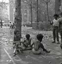 Children in Brooklyn playing street games