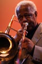 Slide Hampton playing trombone